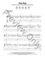 You Say Guitar and Fretted sheet music cover